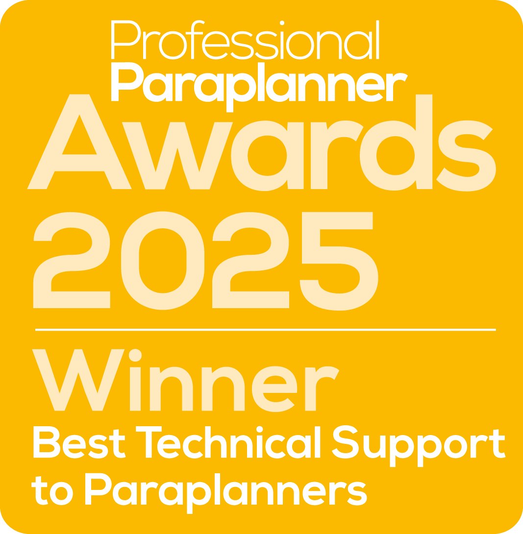 Professional Paraplanner Awards 2025 Winner - Best Technical Support