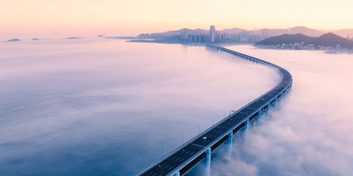 Bridge on sea