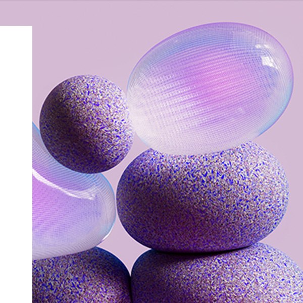 Purple coloured balls