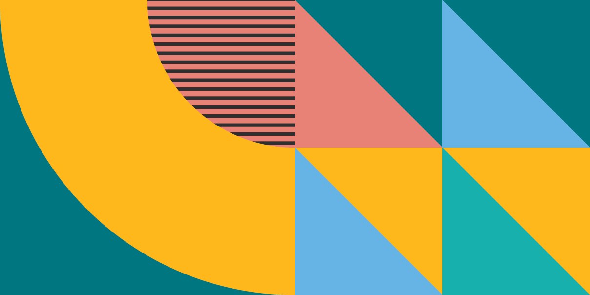 Colorful abstract design featuring a prominent curved line against a vibrant background.