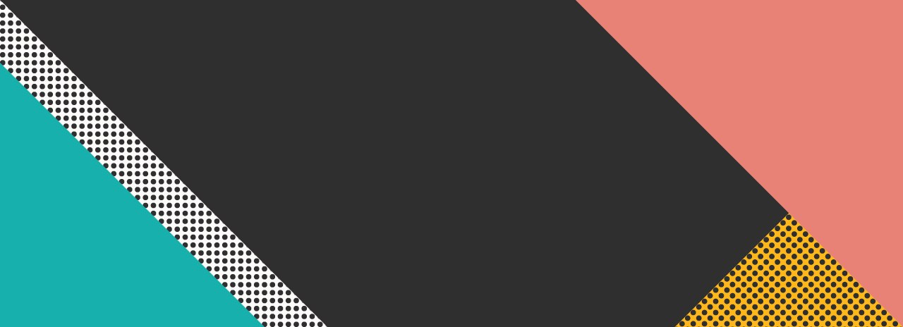 Generic shapes with a black and white corner with dots
