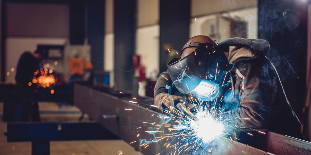 man doing welding
