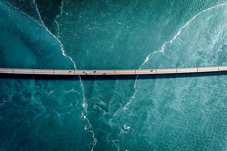 Bridge on water