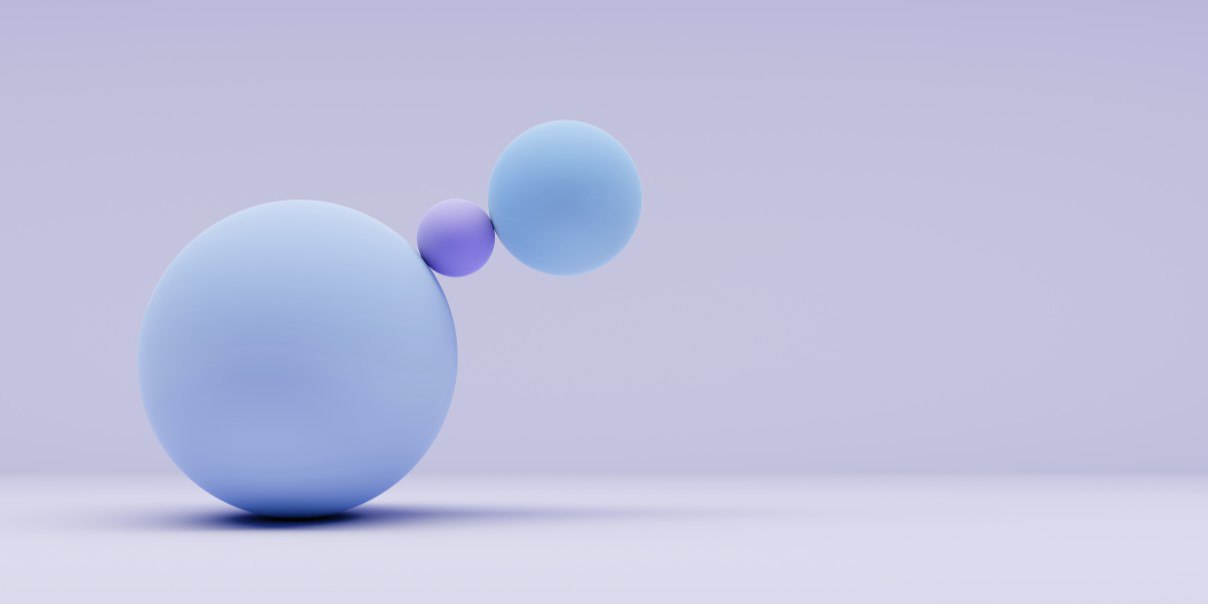 Three purple dots on a purple background